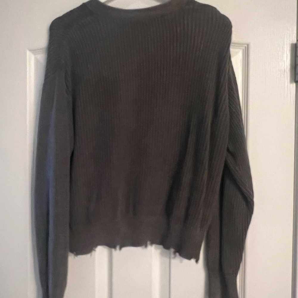Elegant Women's Cardigan in Deep Brown - Picture 2 of 2